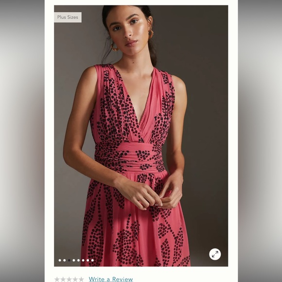 NWT ANTHROPOLOGIE Verb by Pallavi Singhee V-Neck Ombre Maxi Dress SMALL - Picture 4 of 9